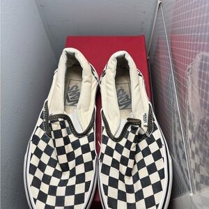 Vans Checkerboard Slip-On Sneakers